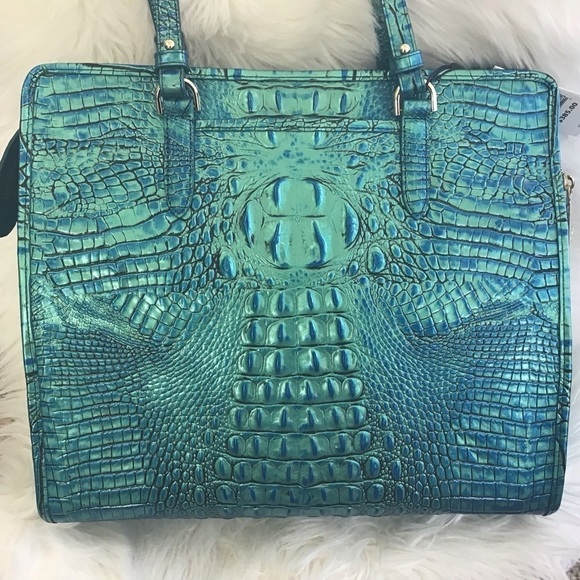 Brahmin Tia Peacock Melbourne Tote with registration card and dust bag N… - Picture 5 of 16